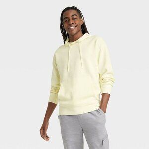Men's Statement Hooded Sweatshirt - All in Motion™ Yellow, Small‎